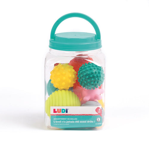 Ludi - jar with 8 sensory balls - sensory toys - sensory toys-0