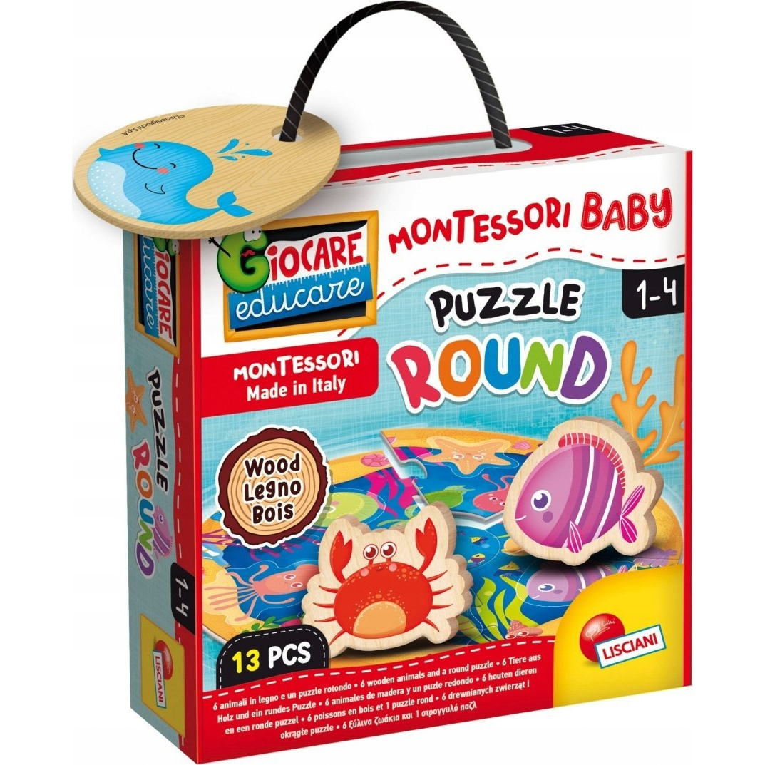 Montessori baby puzzle - tengeri állatok-0