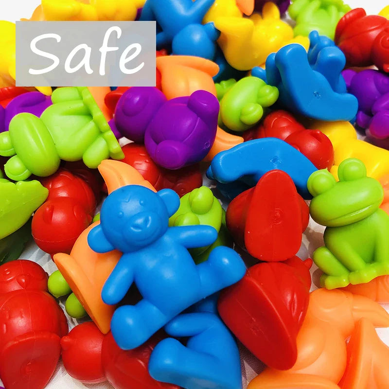 Colorful Montessori Rainbow Bears-2