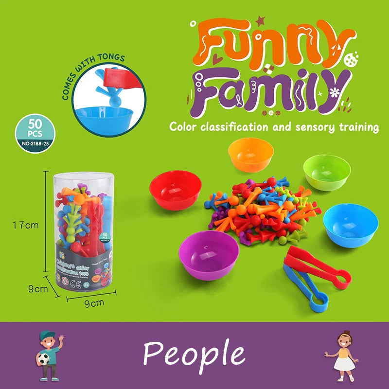 Colorful Montessori Rainbow Bears-7