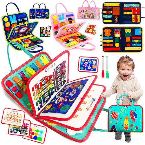 Busy Board Montessori for Toddlers Educational Toy-0